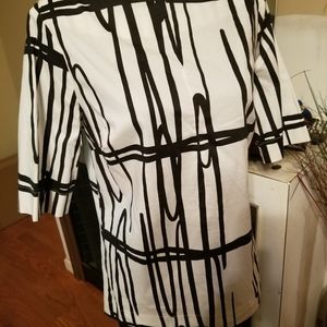 White &Black Blouse
